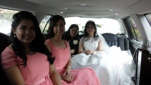 Deb & her Pretty In Peach Bridesmaids
