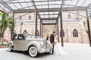 1950’s Classic Bentley with bride