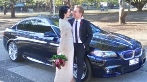 Black Luxury BMW Wedding Car