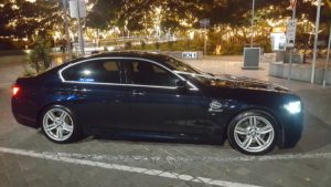 Black Luxury BMW Wedding Car